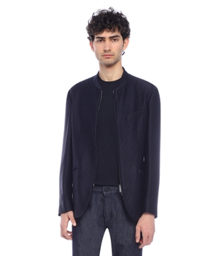Canneté zip-up blazer