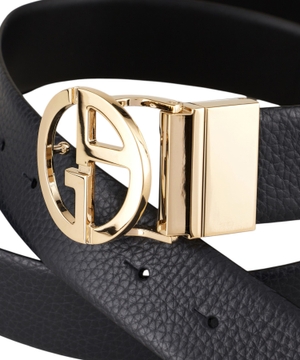 Reversible leather belt
