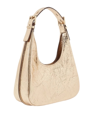 Nolita Small Metallic Crackled leather hobo shoulder bag