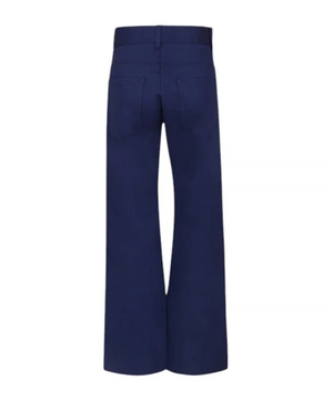 Loqo işləməli denim şalvar