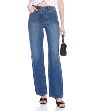 Jeans with Medusa detail