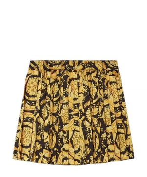 Barocco print mini skirt