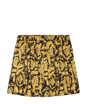 Barocco print mini skirt
