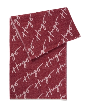 Logo-detail scarf in a wool blend