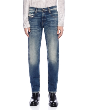 Düz biçimli denim şalvar