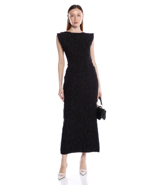 Textured maxi dress