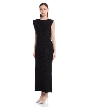 Textured maxi dress