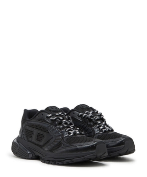 Monochrome mesh sneakers with Oval D logo