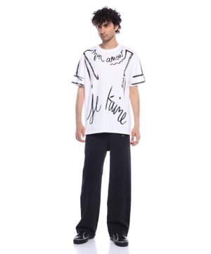 "Love Letter" printli T-shirt
