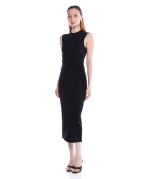 Knotted midi dress