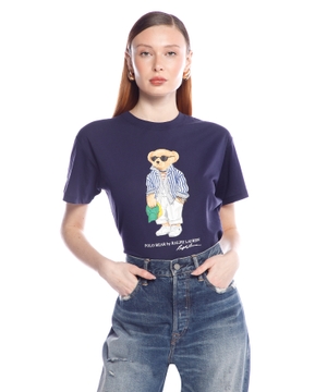 Футболка из хлопка с принтом Polo Bear