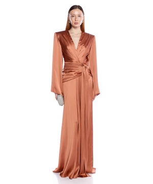 Silk maxi dress