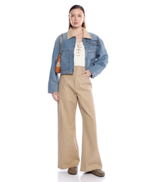 Rhinestone-embellished jeans