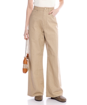 Rhinestone-embellished jeans