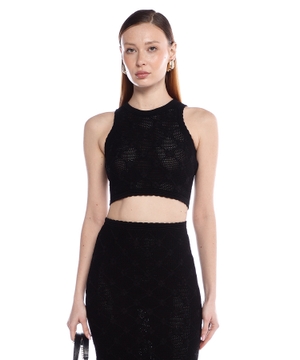 Knitted crop top