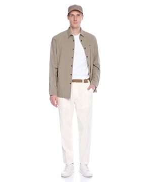 Overshirt in water-repellent fabric