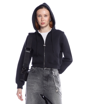 Charm cropped hoodie