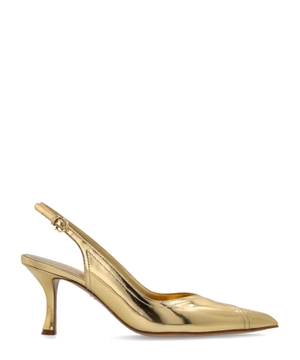 Slingback with contrasting inlays