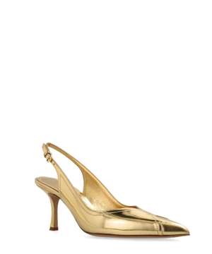 Slingback with contrasting inlays