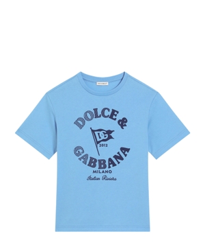 Loqo printli pambıq T-shirt