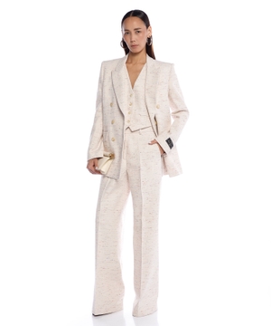 Trousers with embroidery