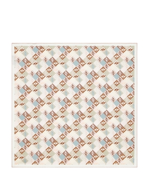 FF Logo detail silk foulard