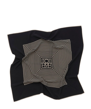 Monogram silk scarf