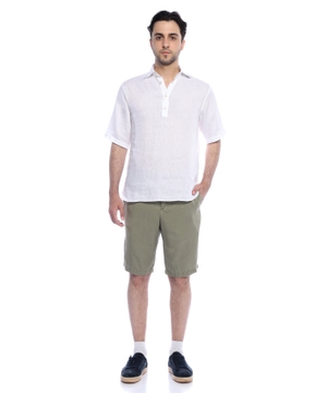 Linen popover shirt