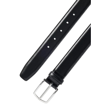 Belt with branded buckle