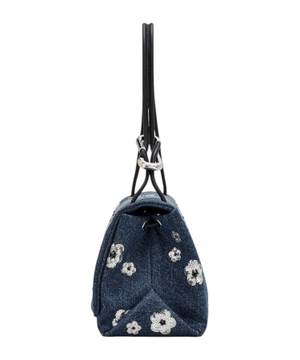 Payetli denim Daisy çanta