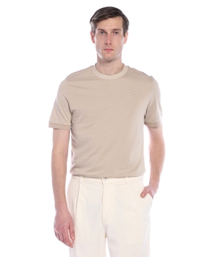 Strukturlu pambıq t-shirt