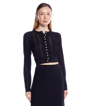Open-knit cardigan