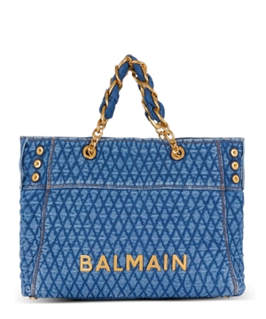 1945 Soft tote bag in diamond-quilted denim