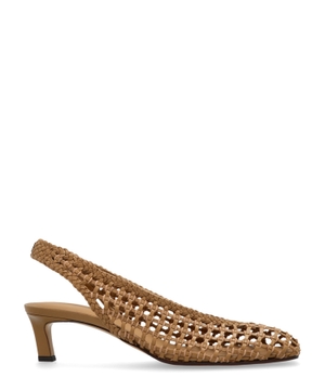 Кожаные slingbacks
