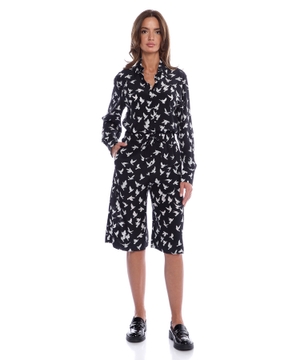 Silk shirt with print