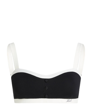 Monochoreme Bandeau bikini top