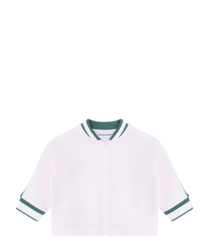 ASV Double-jersey zip-up sweatshirt with logo band