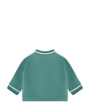 ASV Double-jersey zip-up sweatshirt with logo band