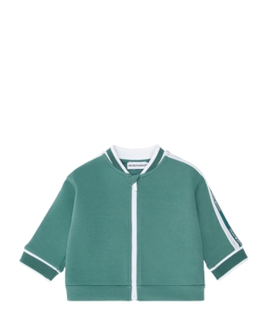 ASV Double-jersey zip-up sweatshirt with logo band