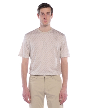 Monoqram printli t-shirt