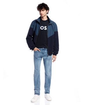 Jacket with monogram pattern