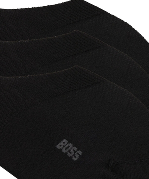 Three-pack of invisible socks in a cotton blend