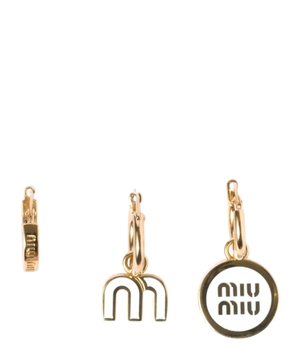 Emal metal sırğa seti