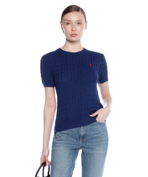 Polo Pony naxışlı qısaqol cemper