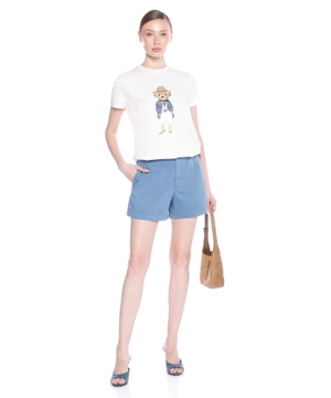 Хлопковая футболка с принтом Polo Bear