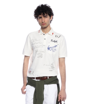 Classic Fit Graphic Polo Shirt