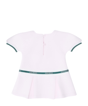 Double-jersey dress with logo tape
