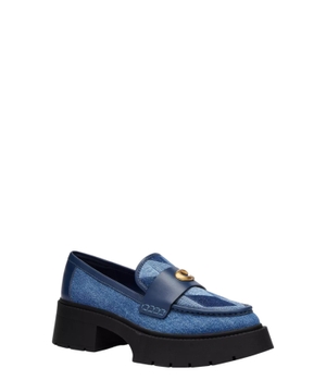Leah platform loafer with quilting