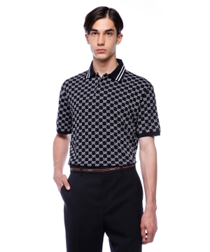 GG cotton piquet jacquard polo shirt