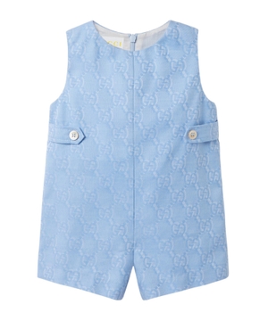 Cotton dungaree with GG Shadow